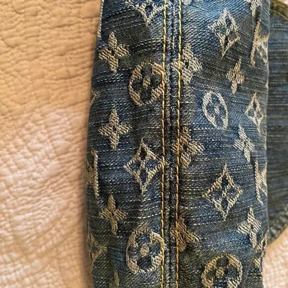Louis Vuitton Mini Pleaty Monogram Denim Bag Mint - Picture 8 of 14